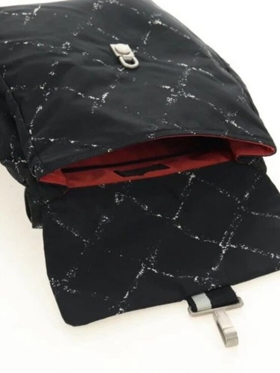 CHANEL New Travel line Backpack Nylon Black CC Auth BA12647V main image 14